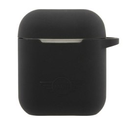 Mini MIACA2SLTBK AirPods 1/2 cover czarny/black hard case Silicone Collection