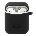 Mini MIACA2SLTBK AirPods 1/2 cover czarny/black hard case Silicone Collection