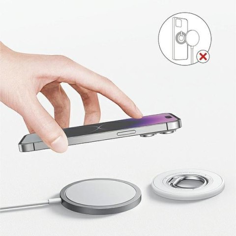 SODI Dwustronny magnetyczny Ring StandBM-350 biały/white MagSafe