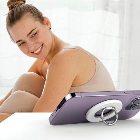 SODI Dwustronny magnetyczny Ring StandBM-350 biały/white MagSafe