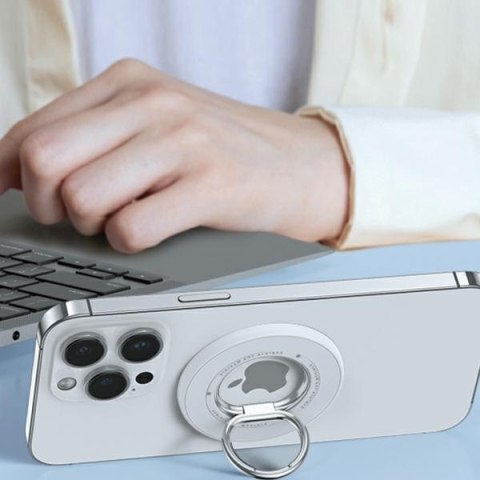 SODI Dwustronny magnetyczny Ring StandBM-350 biały/white MagSafe