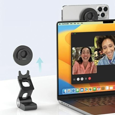 SODI Wielofunkcyjny uchwyt indukcyjny3w1 do iMaca BM-330 biały/white MagSafe