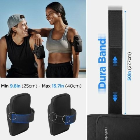 Spigen Dynamic Shield Armband czarny/black opaska na ramię AMP04617