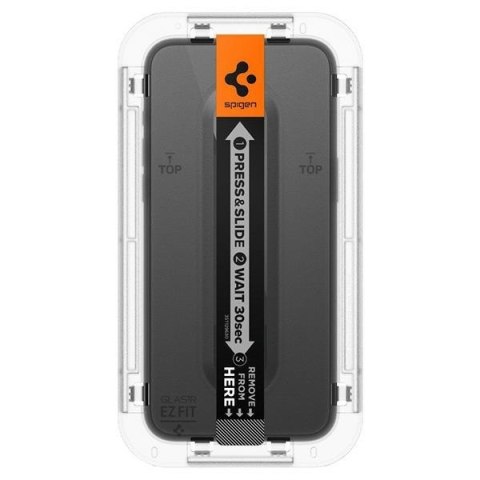 Spigen Glas.TR FC iPhone 15 Pro Max 6.7""EZ FIT" 2 szt. szkło hartowane czarna ramka AGL06873