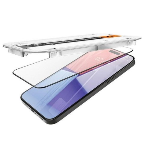 Spigen Glas.TR FC iPhone 15 Pro Max 6.7""EZ FIT" 2 szt. szkło hartowane czarna ramka AGL06873