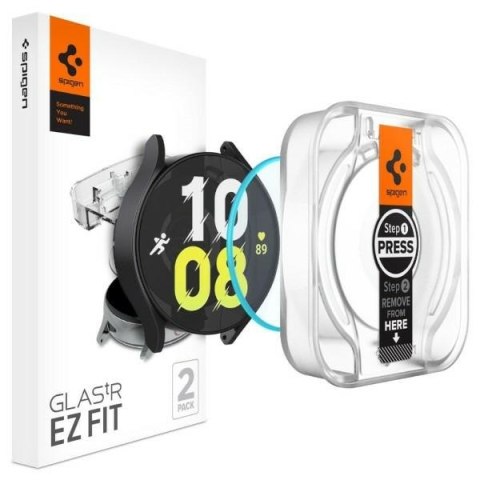 Spigen Glas.TR Sam Galaxy Watch 6 44mm 2-Pack "EZ FIT" AGL06520 szkło hartowane