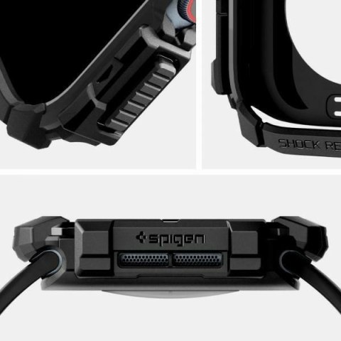 Spigen Rugged Armor Apple Watch 10 / 11 42mm czarny/black ACS08585
