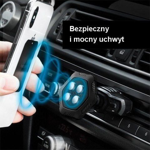 Spigen Uchwyt QS24 Air Vent Magneticuniwersalny czarny 000CG21944