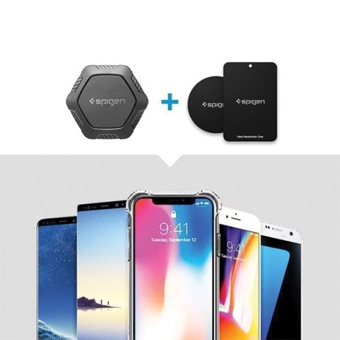 Spigen Uchwyt QS24 Air Vent Magneticuniwersalny czarny 000CG21944