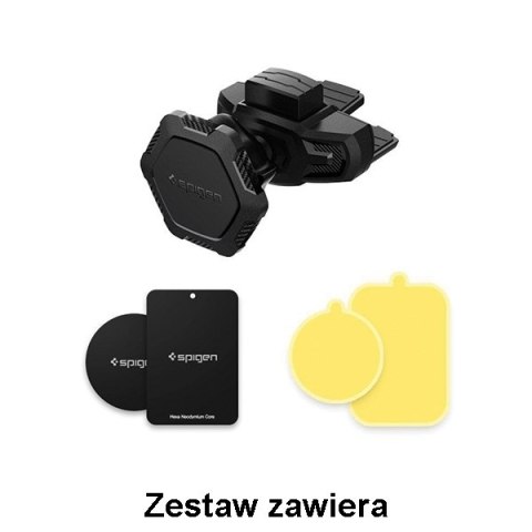 Spigen Uchwyt QS24 Air Vent Magneticuniwersalny czarny 000CG21944
