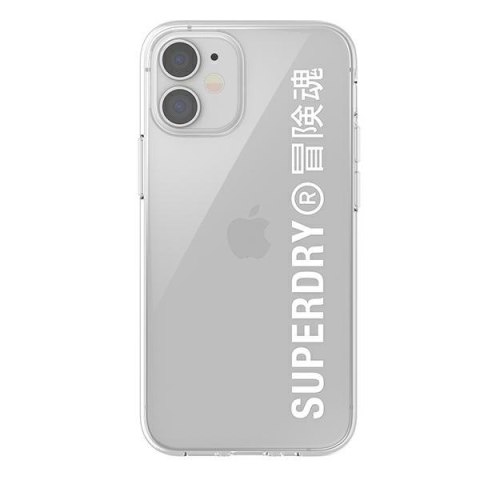 SuperDry Snap iPhone 12 mini Clear Casebiały/white 42593