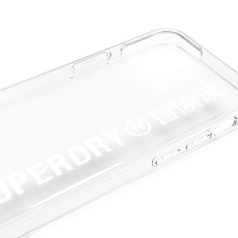 SuperDry Snap iPhone 12 mini Clear Casebiały/white 42593