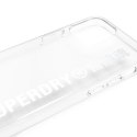 SuperDry Snap iPhone 12 mini Clear Case srebrny/silver 42590