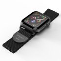 SuperDry Watchband Apple Watch 38/40/41 mm Series 1/2/3/4/5/6/7/8/SE/SE2 Chainmail czarny/black 41681