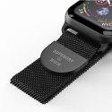 SuperDry Watchband Apple Watch 38/40/41 mm Series 1/2/3/4/5/6/7/8/SE/SE2 Chainmail czarny/black 41681