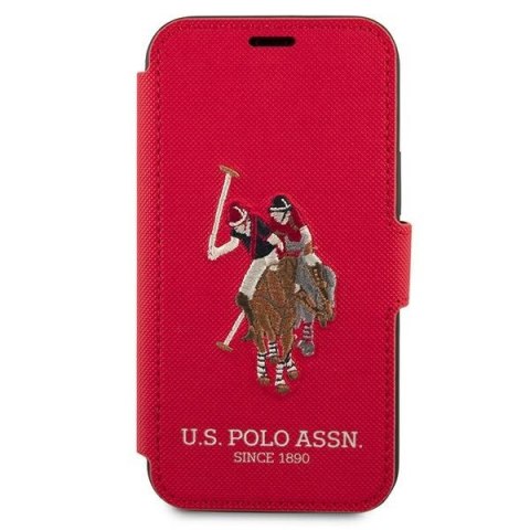 US Polo USFLBKP12LPUGFLRE iPhone 12 ProMax 6,7" czerwony/red book Polo Embroidery Collection
