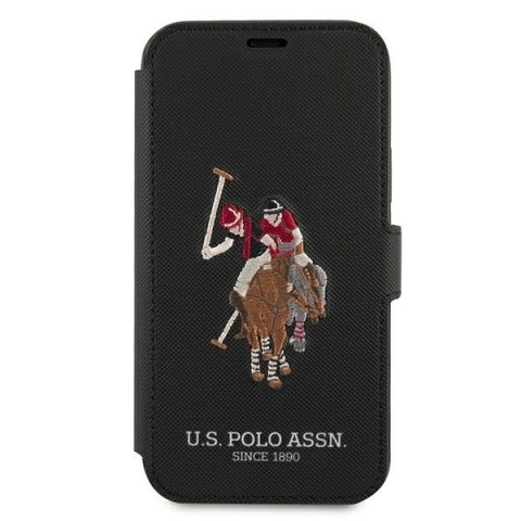US Polo USFLBKP12MPUGFLBK iPhone 12/12Pro 6,1" czarny/black book Polo Embroidery Collection