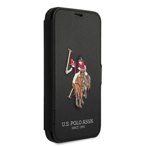 US Polo USFLBKP12MPUGFLBK iPhone 12/12Pro 6,1" czarny/black book Polo Embroidery Collection