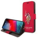 US Polo USFLBKP12MPUGFLRE iPhone 12/12Pro 6,1" czerwony/red book Polo Embroidery Collection