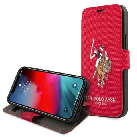 US Polo USFLBKP12MPUGFLRE iPhone 12/12Pro 6,1" czerwony/red book Polo Embroidery Collection