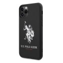 US Polo USHCN65SLHRBK iPhone 11 Pro Max czarny/black Silicone Collection