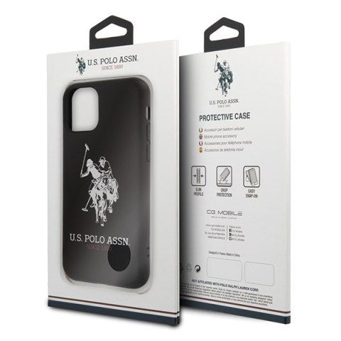 US Polo USHCN65SLHRBK iPhone 11 Pro Maxczarny/black Silicone Collection