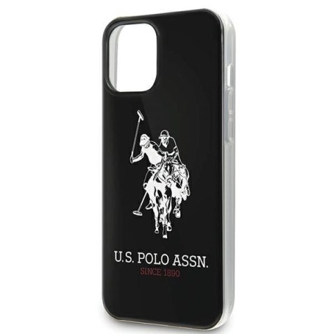 US Polo USHCP12LTPUHRBK iPhone12 Pro Max 6,7" czarny/black Shiny Big Logo