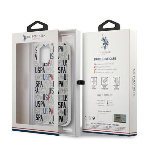 US Polo USHCP12MPCUSPA6 iPhone12/12 Pro 6,1" biały/white Logo Mania Collection