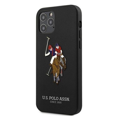 US Polo USHCP12MPUGFLBK iPhone 12/12 Pro6,1" czarny/black Polo Embroidery Collection