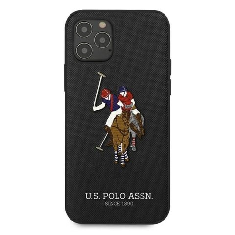 US Polo USHCP12MPUGFLBK iPhone 12/12 Pro6,1" czarny/black Polo Embroidery Collection