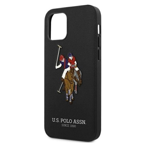 US Polo USHCP12MPUGFLBK iPhone 12/12 Pro6,1" czarny/black Polo Embroidery Collection