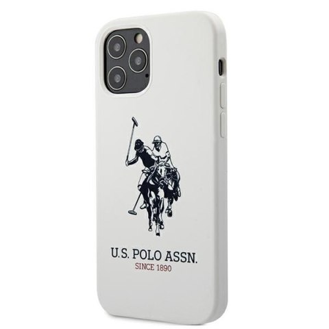 US Polo USHCP12MSLHRWH iPhone 12/12 Pro6,1" biały/white Silicone Collection