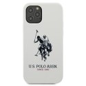 US Polo USHCP12MSLHRWH iPhone 12/12 Pro 6,1" biały/white Silicone Collection