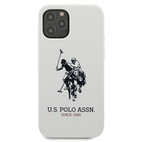 US Polo USHCP12MSLHRWH iPhone 12/12 Pro6,1" biały/white Silicone Collection