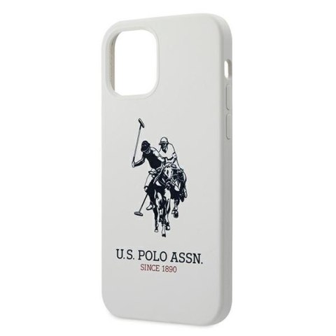 US Polo USHCP12MSLHRWH iPhone 12/12 Pro6,1" biały/white Silicone Collection