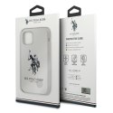 US Polo USHCP12MSLHRWH iPhone 12/12 Pro 6,1" biały/white Silicone Collection