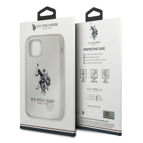 US Polo USHCP12MSLHRWH iPhone 12/12 Pro6,1" biały/white Silicone Collection