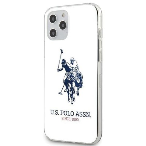 US Polo USHCP12MTPUHRWH iPhone12/12 Pro 6,1" biały/white Shiny Big Logo