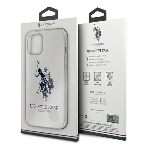 US Polo USHCP12MTPUHRWH iPhone12/12 Pro 6,1" biały/white Shiny Big Logo