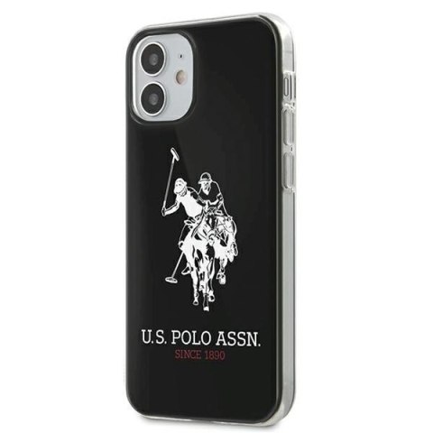 US Polo USHCP12STPUHRBK iPhone12 mini 5,4" czarny/black Shiny Big Logo