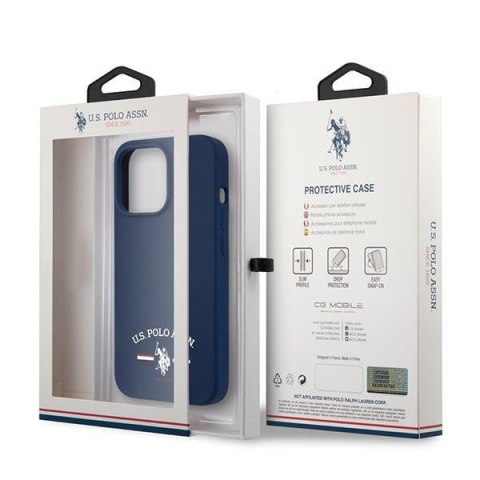 US Polo USHCP13XSFGV iPhone 13 Pro Max6,7" granatowy/navy Silicone Collection