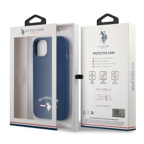 US Polo USHCP13SSFGV iPhone 13 mini 5,4"granatowy/navy Silicone Collection