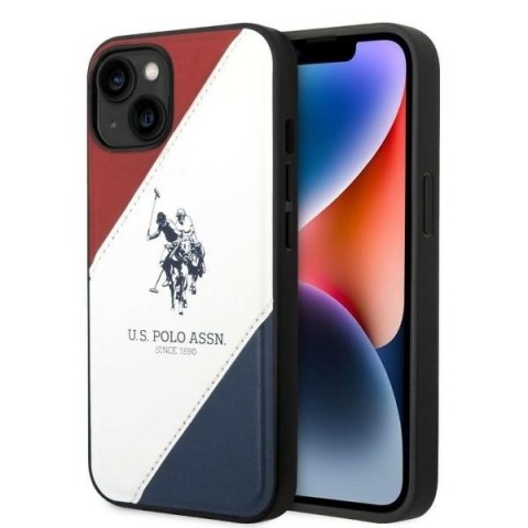 US Polo USHCP14MPSO3 iPhone 14 Plus / 15 Plus 6,7" biały/white Tricolor Embossed