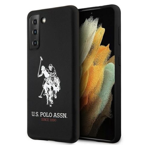US Polo USHCS21MSLHRBK S21+ G996czarny/black Silicone Logo