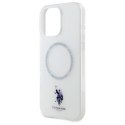 US Polo USHMP16XHOCLDPW iPhone 16Pro Max 6.9" biały/white IML Ring MagSafe