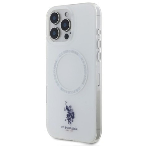 US Polo USHMP16LHOCLDPW iPhone 16Pro 6.3" biały/white IML Ring MagSafe