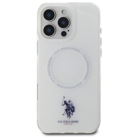 US Polo USHMP16LHOCLDPW iPhone 16Pro 6.3" biały/white IML Ring MagSafe