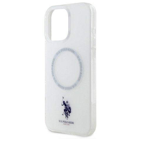 US Polo USHMP16LHOCLDPW iPhone 16Pro 6.3" biały/white IML Ring MagSafe