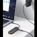 USAMS Adapter HUB 2xUSB + USB-C + HDMI+ Micro SD+SD czarny/black SJ575HUB01 (US-SJ575)