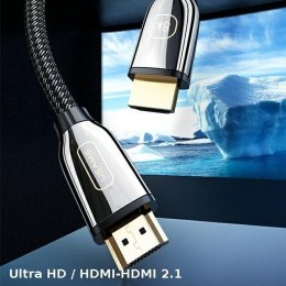 USAMS Kabel HDMI - HDMI 2m 2.1 8K UHD U67 czarny/black SJ497HD01 (US-SJ497)